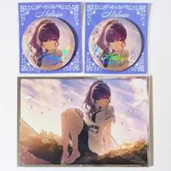 プロセカ　はぴこれ　バースデー　朝比奈まふゆ　色紙缶バッジセット