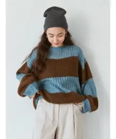 ★ungrid ワイドボーダーニット★