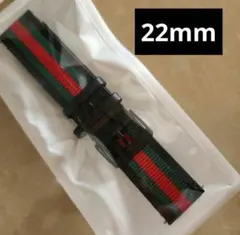 22mm ストライプバンド　ナイロン