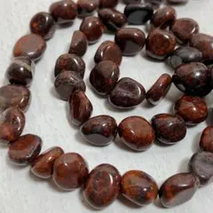 cs1050/天然石★プレシェイティッドジャスパー　タンブル1連