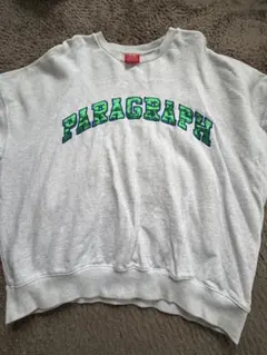PARAGRAPH グレー オーバーサイズスウェット