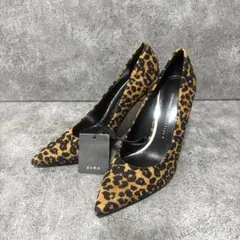 ZARA ポインテッドトゥ パンプス レオパード 豹柄 新品 タグ付き 38