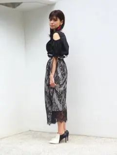 レースレイヤードスカート　エクランのサムネイル