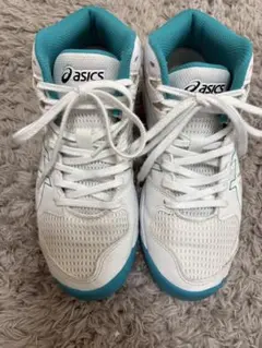 asics バスケットボールシューズ ホワイト/ターコイズ