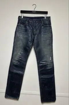 90s 00s リーバイス　505　ブラックデニムパンツ　リメイク　ダメージ加工 90s 00s リーバイス 505 ブラックデニムパンツ リメイク ダメージ加工