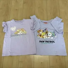 110女児　パウパトロール スカイ Tシャツ&ロンT セット