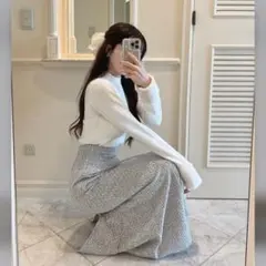 ラメスパンコールツイードマーメイドスカート dk1282 ⭐️ 即購入OK