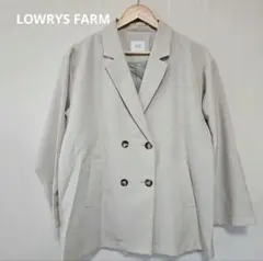 LOWRYS FARM ラナテックルーズジャケット　ダブルクロスジャケット