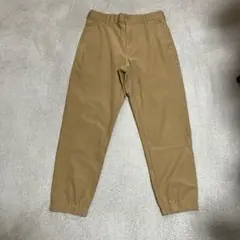 ベージュ チノパン ウエストゴム