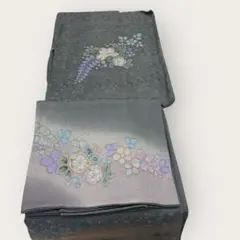 【上品】落ち着きカラー 花文様 付下げ風 着物