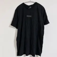 ルームステイト バックプリント Ｔシャツ クルーネック半袖 L 黒 綿 外出のサムネイル