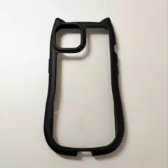 iPhone14 スマホケース 猫耳 黒