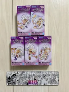 ワンピース ワーコレ　ニカ　メタリックカラー　5種コンプ　アクリル台座付きのサムネイル