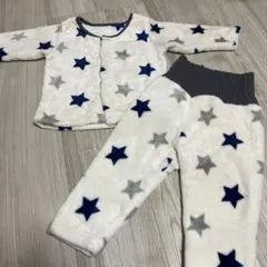 星柄フリースベビーパジャマ