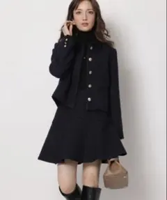 Apuweiser-riche バイカラーツイードジャケット