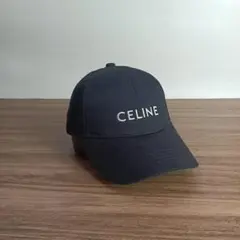 美品 CELINE セリーヌ ベースボールキャップ ブラック