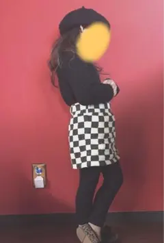 snidelgirl ギンガムチェック　レギンススカート　100