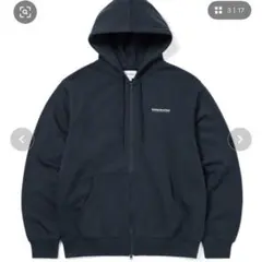 thisisneverthat ネイビー ジップアップパーカー