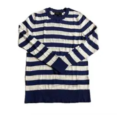 BANANA REPUBLIC ニットボーダーM ブルー&ネイビー系　春　初夏のサムネイル