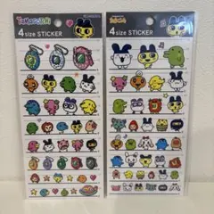 正規品　たまごっち4サイズステッカー　シール　2枚セット