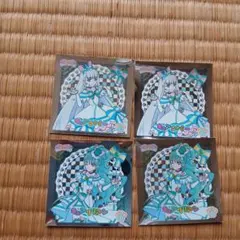 わんだふるぷりきゅあシールキュアリリアンとキュアニャミー4枚セット