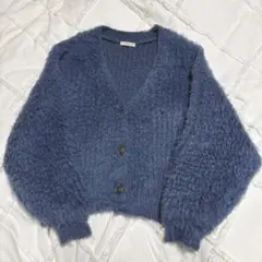 classicalf Vネックカーディガン ブルー