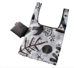 【新品】KALDI カルディ　エコバッグ いきものがたり グレー　ノベルティ