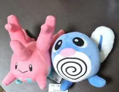 ポケモン　ポケットモンスターぬいぐるみ　 pink サニーゴ　　ニョロモ