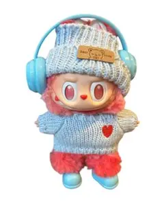 ラブブ LABUBU セーター ぬい活 着せ替え 服 推し活 メンカラ ニット帽