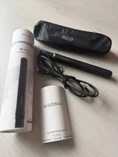 SALONIA ミニヘアアイロン ブラック