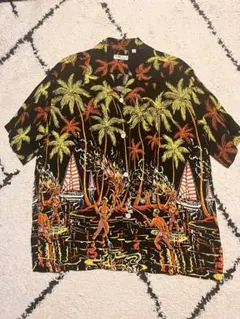 サンサーフ SUN SURF JOHN SEVERSON アロハ レーヨン 黒 - メルカリ