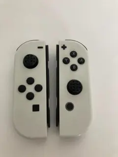 ジャンク Switch　有機ジョイコン　ホワイト×ホワイト 純正　訳アリ　右　左