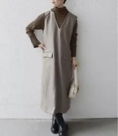 SHIPS any フラップポケット ジャンパー スカート