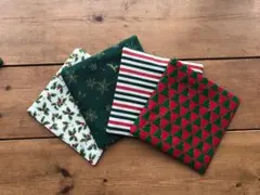 457.Xmas コースター　4枚　②