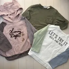 男の子 100 110 長袖カットソー 3枚セット