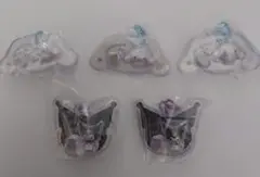 サンリオキャラクターズ　パッケージチャーム　クロミ×２ シナモロール×３