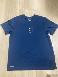 Nike DRI-FIT ネイビー Tシャツ XXL