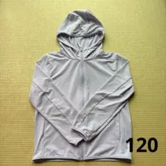 UNIQLO エアリズム　パーカー　UVカット　ラベンダー　紫　120