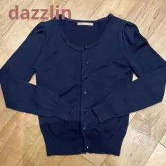 dazzlin 長袖 カーディガン ネイビーのサムネイル