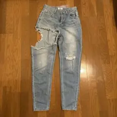 GYDA ダメージデニムジーンズ M