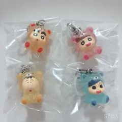 クレヨンしんちゃん　めじるしアクセサリー4個セット