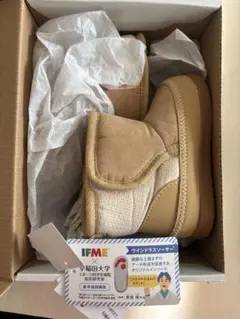 新品未使用ベージュブーツ サイズ14.0