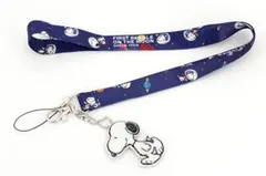 スヌーピー マスコット付きネックストラップ 携帯ストラップ