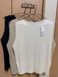 XXL UNIQLO プリーツノースリーブT 3枚セット ユニクロ