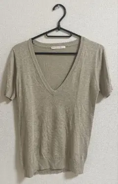 LOWRYS FARM サマーニット　ベージュ　Mサイズ