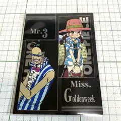 ONE PIECE ワンピース エッチングカード Mr.3 goldenweek | Mercari
