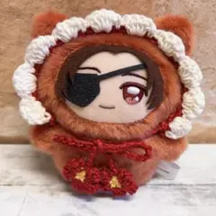 ちみけもマスコット ぬい服 ぬい帽子　ボンネット 赤