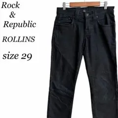 ロックアンドリパブリック デニムパンツ ジーンズ ROLLINS 黒 29 米国のサムネイル