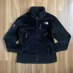 Ｌノースフェイスサミットポーラテック社製ブラック黒ボアフリースジャケット