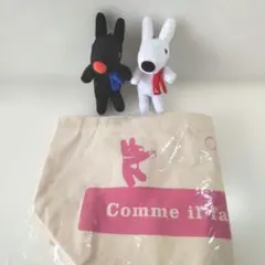 リサとガスパール ぬいぐるみ マスコット 2体＆トートバッグのセット